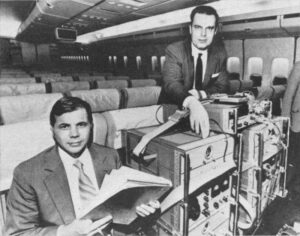 Hafle and Keating along with atomic clocks on a passenger plane