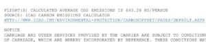 Carbon emission calculator