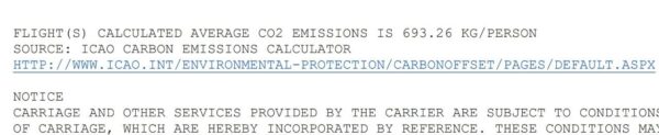 Carbon emission calculator