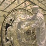 Someone sterilizing the surface of the Schiaparelli Marslander