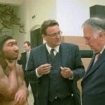 A Neanderthal pondering a scientific debate