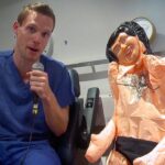 Simulating an experiment on a mannequin that shows the effect of high pressure on the human body