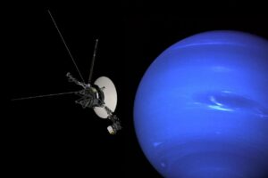 Voyager 2 in front of Neptune in 1989