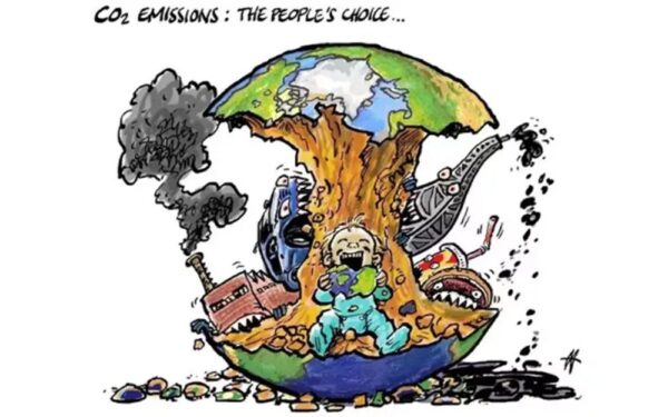 Population effect on climate change