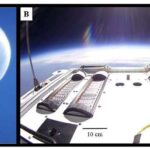 Left is a NASA research balloon. The right side of the cargo of this balloon