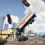 The scene of an accident in the GTA game