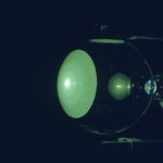 Diffraction pattern of an electron after passing through a slit
