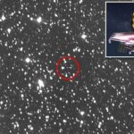 James Webb telescope at Lagrangian point 2 recorded from Earth