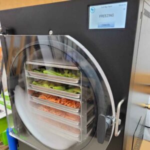 Using a freeze dryer to dry fruits and vegetables