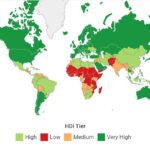 نقشهی شاخص توسعهی انسانی جهان مربوط به سال ۲۰۲۴