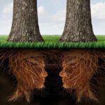 اتصال درختان از طریق شبکههای قارچی زیرزمینی به یکدیگر