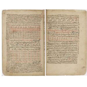 صفحهای از قدیمیترین نسخهی موجود از زیج ایلخانی