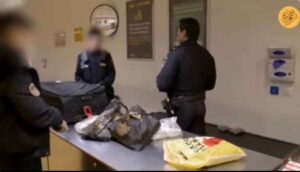 دستگیری یک ایرانی توسط پلیس گمرک فرودگاه استکهلم سوئد بخاطر مدفوع الاغ