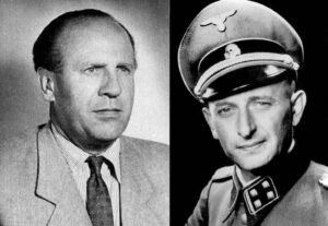 آدولف آیشمن (تصویر سمت راست), اسکار شیندلر (تصویر سمت چپ)